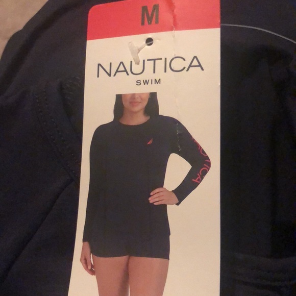 NAUTICAL SWIM RASH GAURD LONG SLEEVE TOP - Picture 10 of 10